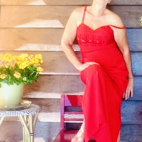 Graduation Prom Cocktail Occasion Formal Sequins Beads Pencil Maxi Gown - Picture 1 of 15